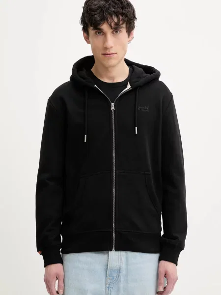 Superdry Tréning dzseki ESSENTIAL' fekete