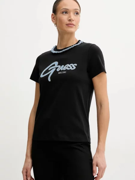 Тениска Guess черно