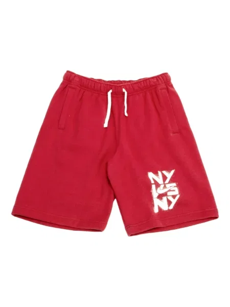 Pantaloni scurți Nike tricotate alergare cu broderie gri