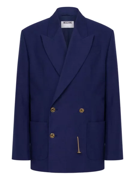 Dvouřadé sako Moschino modré