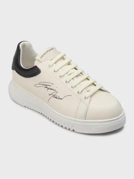 Кеды Emporio Armani белые