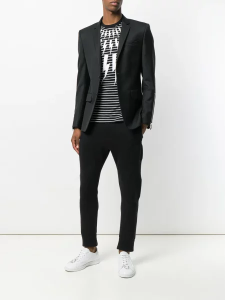 Tricou Neil Barrett cu dungi negru