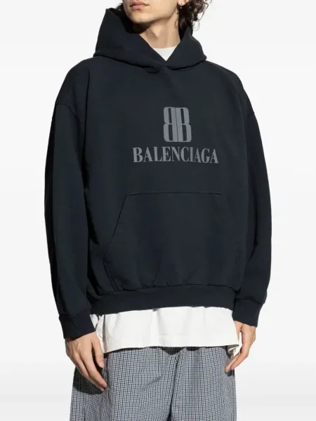 Hoodie Balenciaga μαύρο