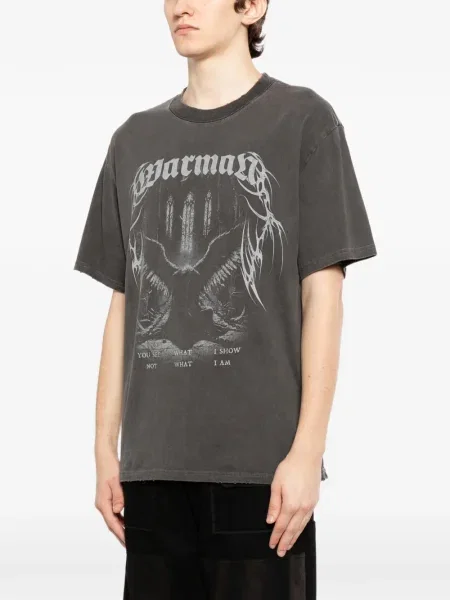 Tricou Warman zdrențuiți gri