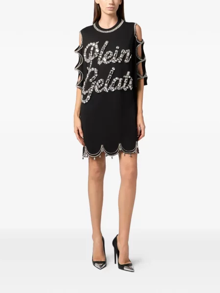Mini rochie mini Philipp Plein de costum mini negru