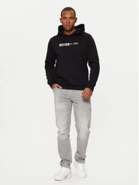 Jack&Jones Mikina Černá Regular Fit bílá