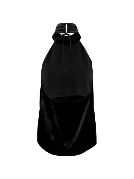 Top Club21 Collection cu gât halter negru