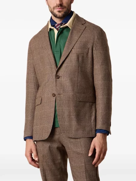 Costum Brooks Brothers în carouri maro