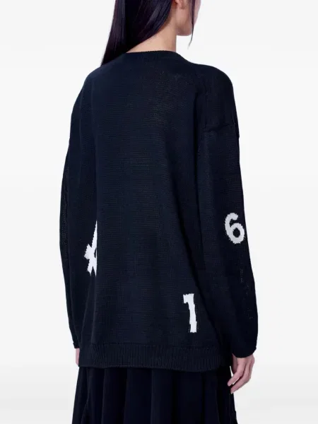 Lung pulover Yohji Yamamoto negru