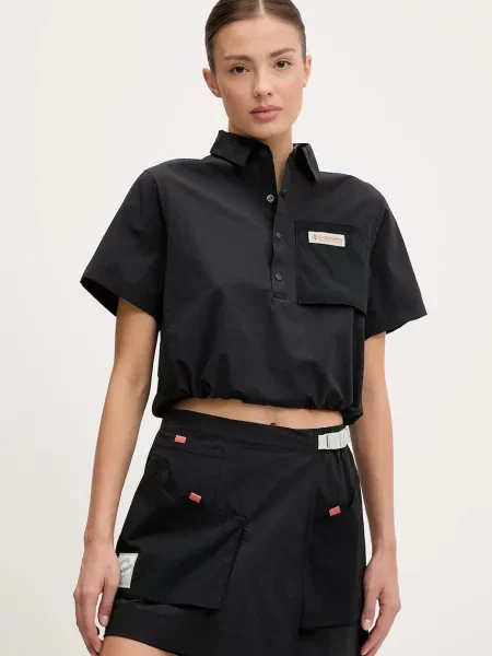 Columbia bluzka Cove Beach gładka czarny