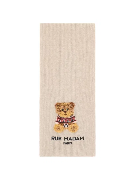 Ursuleț de pluș fular Rue Madam Paris cu broderie