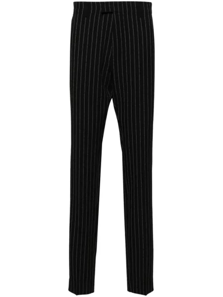 Pantaloni Ami Paris de lână negru