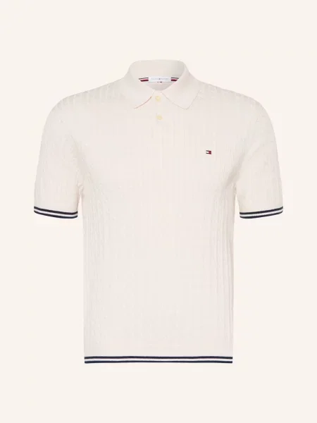 Tommy Hilfiger Pletené Polo Tričko bílá