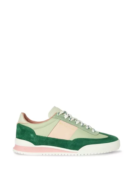 Sneakerși Paul Smith din piele de căprioară verde