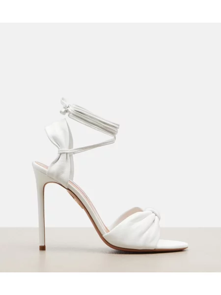 Sandale Aquazzura din piele alb
