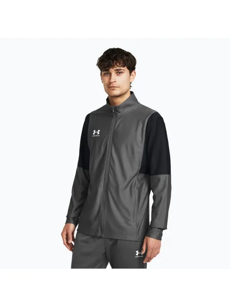 Мъжки суитшърт Under Armour Challenger Track castlerock/white бяло