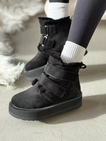 Замшевые сапоги 105.store черные