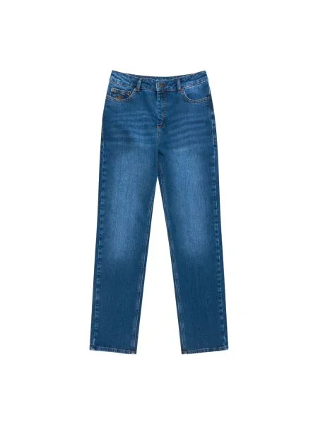 Proste jeansy Munthe niebieskie