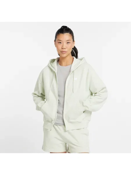 Mikina New Balance French Terry Full natural mint