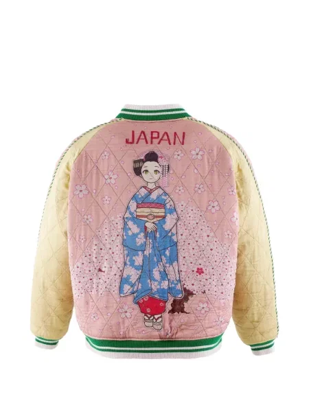 Reversibil geacă bomber Takashi Murakami roz