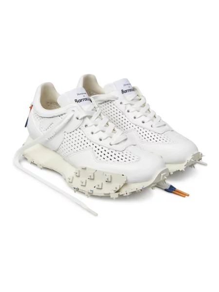 Sneakersy Barracuda skórzane białe