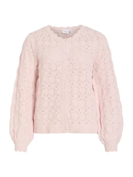 VILA Geacă tricotată VILOWEN' roz