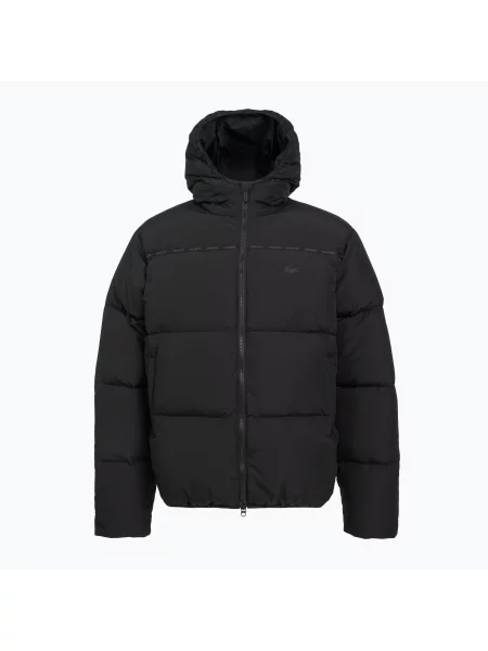 Kurtka zimowa Lacoste Hooded black czarna