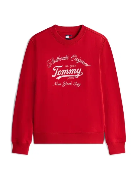 Tommy Jeans Bluză Essential Roșu alb