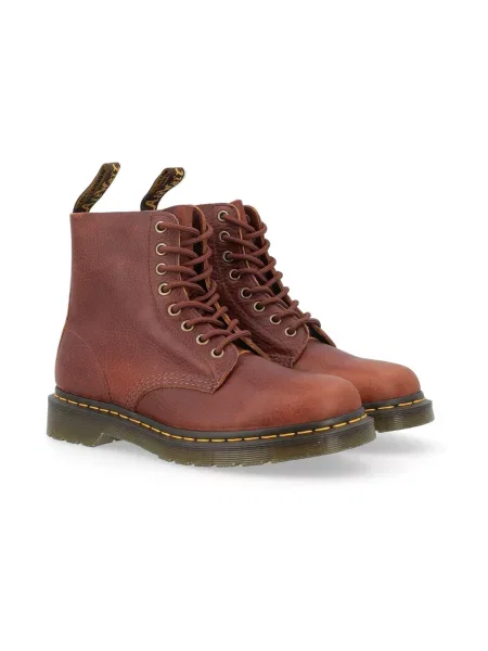 Botki Dr. Martens skórzane brązowe