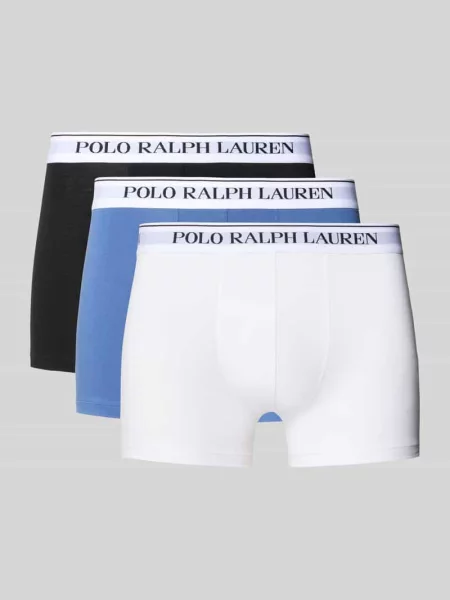 Obcisłe bokserki z mieszanka bawełny model CLSSIC PACK' Polo Ralph Lauren Underwear niebieskie