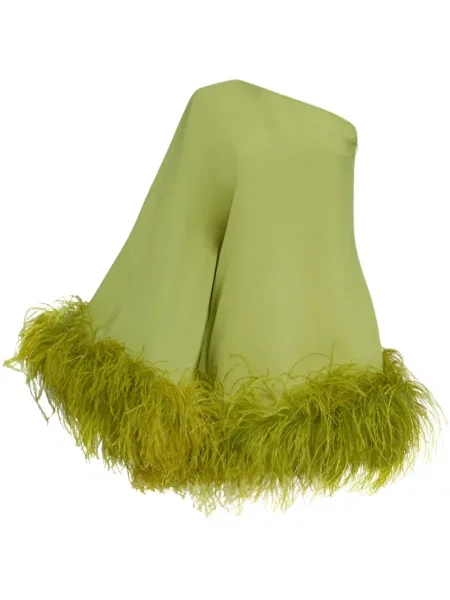 Rochie Taller Marmo cu pene verde