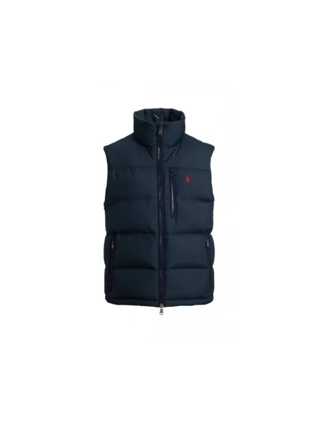 Kamizelka o kroju regular fit z wyhaftowanym logo Polo Ralph Lauren niebieska