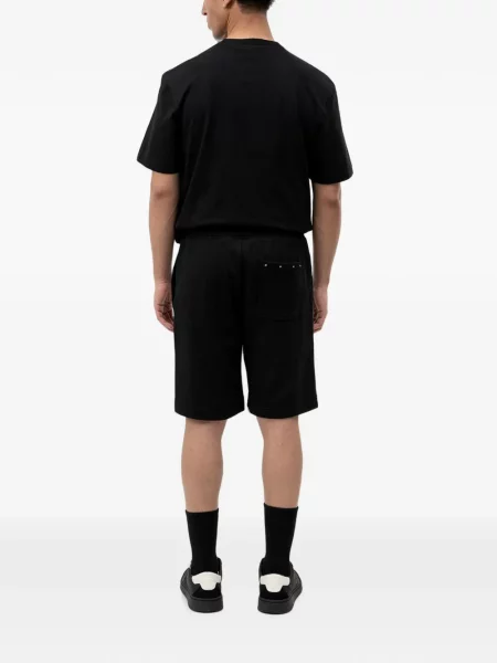 Pantaloni scurți Hugo din material terry negru