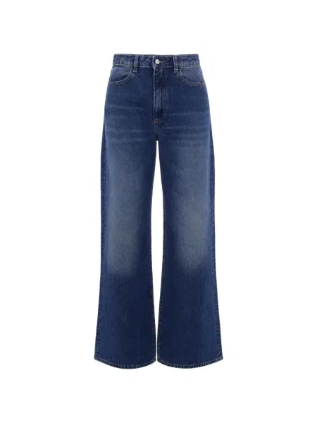 Blugi cu picior larg Icon Denim albastru