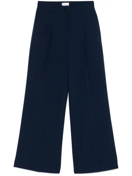 Pantaloni Liu Jo plisate albastru