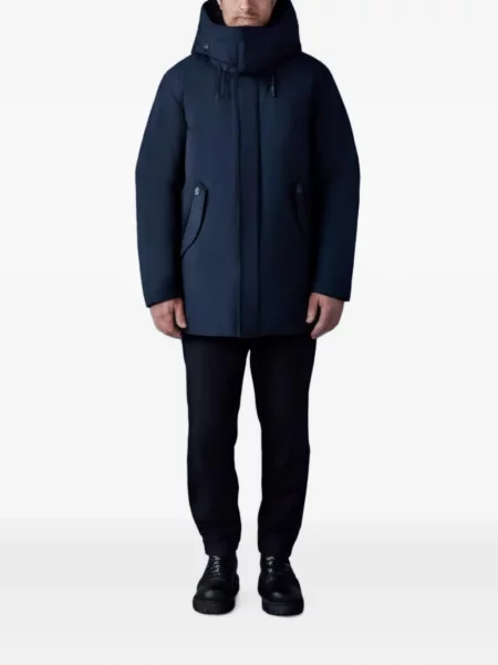 Palton Mackage cu glugă albastru