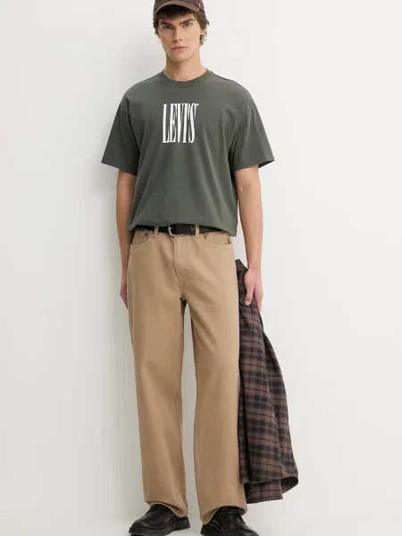 Tričko Levi's VINTAGE FIT GRAPHIC zelená