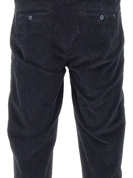 Pantaloni Re-hash de catifea cord albastru
