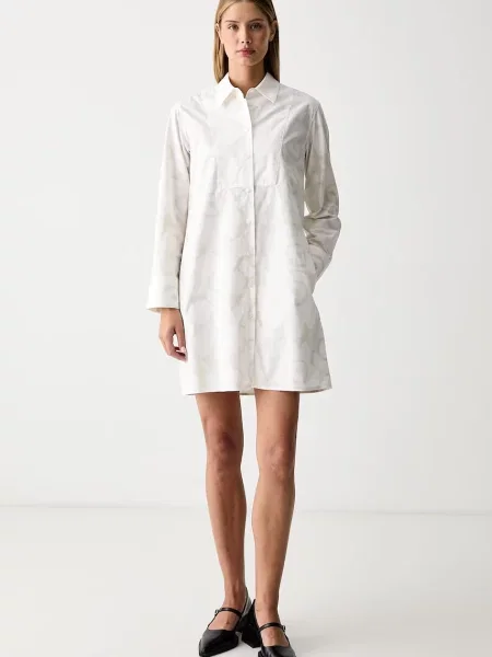 Marimekko rochie tip cămașă din bej