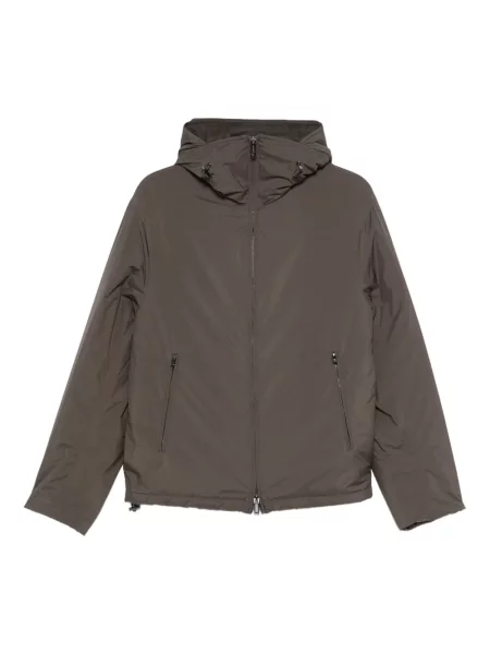 Geacă Emporio Armani cu glugă maro