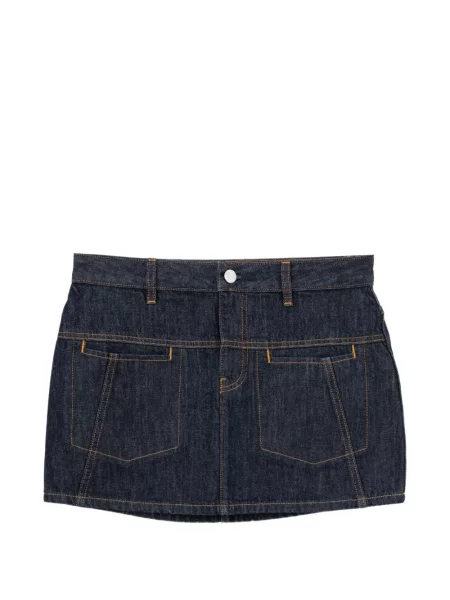 Fustă din denim Helmut Lang albastru