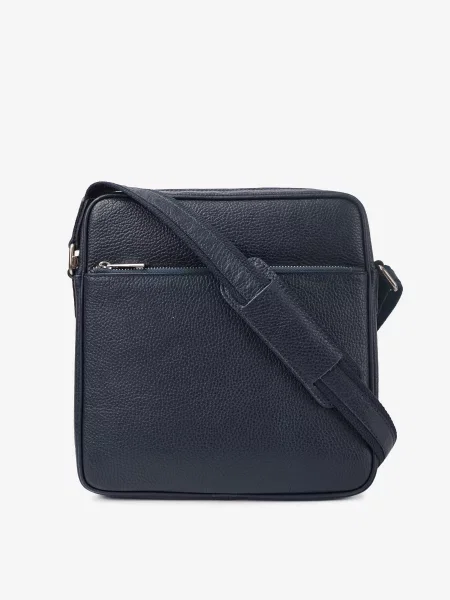 Кожаная сумка через плечо Inbag синяя