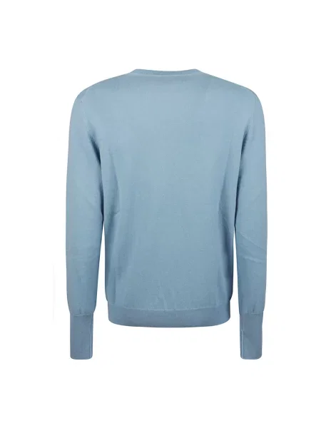 Sweter Ballantyne z kaszmiru niebieski