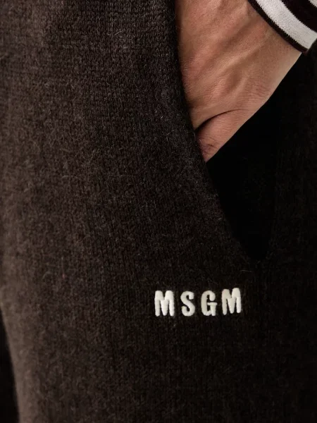 Шерстяные спортивные штаны Msgm
