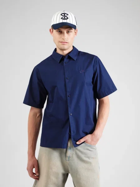 Nike Sportswear Cămașă Club bleumarin