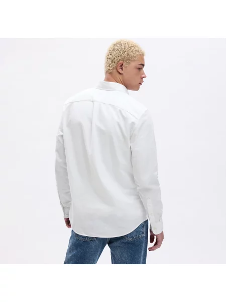 Košile GAP Standard Oxford Shirt White V2 Global XXL bílá