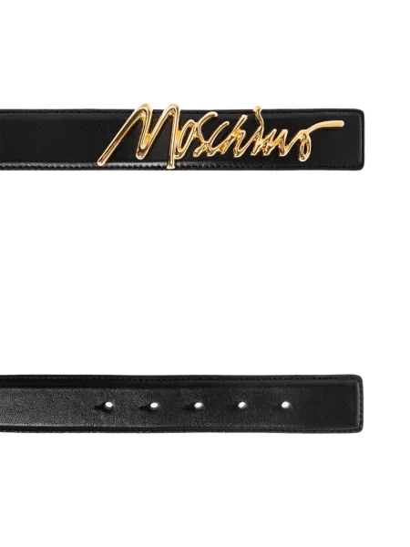 Curea Moschino din piele negru
