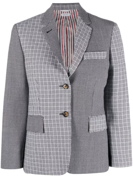 Sacou Thom Browne cu imagine negru