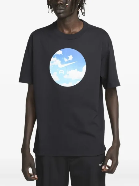 Geacă Nike cu imagine din fleece negru