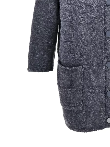 Lung cardigan Emporio Armani gri